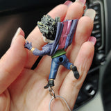 HULIANFU Upside Down Joker Model Car Rearview Mirror Pendant The Joker Doll Car Accessories Interior Aroma Ornament Auto Air Vent Clip