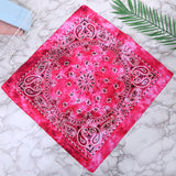 HULIANFU Tie Dye Bandana Cotton Paisley Bandanas Headbands Cowboy Handkerchiefs for Men and Women Colorful Hip-Hop Cycling Outdoor