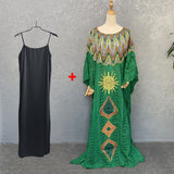 hulianfu Women Long Sleeve Round Neck Fashion Casual Solid Color Sexy Fancy Party Lace And Floor Dress