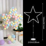 HULIANFU Ring Balloon Arch Stand DIY Background Balloon Holder Circle Ballon Column Base Baby Shower Birthday Wedding Party Decor
