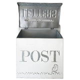 HULIANFU Outdoor Garden Retro Mailbox Decorative Wall Mounted Metal Country Mailbox Post Box