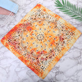 HULIANFU Tie Dye Bandana Cotton Paisley Bandanas Headbands Cowboy Handkerchiefs for Men and Women Colorful Hip-Hop Cycling Outdoor
