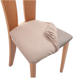 HULIANFU Removable Dining Chair Seat Cover Jacquard Dining Chair Covers Stretch Seat Cushion Slipcover for Dining Room Kitchen Chairs