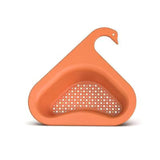 HULIANFU Kitchen Leftover Sink Strainer Sink Swan Drain Basket General  Fruit and Vegetable Drain Basket Multifunctional Drain Basket