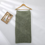 HULIANFU Wearable Microfiber Bathrobe Woman Shower Female Soft Bath Towel for Adults for Home Textiles Bath and Sauna Towels Bathroom