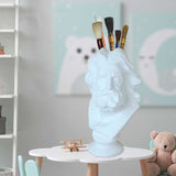 HULIANFU W&amp;G Nordic Vase Home Decor Vase Creative Human Head Portrait Flower Vases Room Decoration Resin David Flower Vase Room Decor