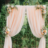 HULIANFU Square Wedding Arch Background Prop Single Arch Recyclable PVC Ring Outdoor Lawn Weding Flower Door Rack Wedding Birthday Decor