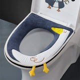 HULIANFU NEW Hot Sale Comfortable cartoon bathroom Toilet Seat Cover Winter Toilet Cover Household Closestool Mat Seat Case Lid Cover