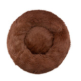 HULIANFU Long Plush Dog Bed House Dog Mat Winter Warm Sleeping Cats Nest Soft Long Plush Dog Basket Pet Cushion Portable Pet Bed