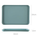 HULIANFU Multi Nordic Creative Multi-function Rectangular Plastic Tray Storage  Kitchen Supplies Home  Fruit Dessert