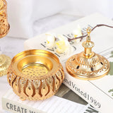 HULIANFU Middle East European Creative Lace Incense Burner Metal Craft Ornaments Incense Burner Spiritual Decor Incense Burner Arabic New