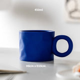 HULIANFU Korean Style Fatty Mug Design Splash Ink Ceramic Cup Spot Mugs Simple Coffee Mug Couple Cups  Coffee Mugs Tea Drinkware