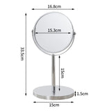 HULIANFU ORZ Bathroom Shaving Mirror Wall Cosmetic Extendable 7inch 1X3X Magnifying Double Side Rotatable Makeup Wall Mirror