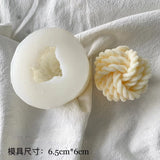 HULIANFU Screw Ball Candle Mold DIY Candle Casting Mold Ins Hot Geometry Aromatic Plaster Soap Candle Making Resin Mold Home Decor Craft