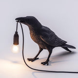 HULIANFU Resin Lucky Bird Crow Wall Lamp Table Lamp Night Light Bedroom Bedside Living Room Wall Lamp Home Decoration