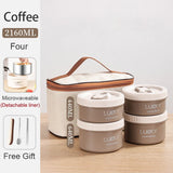 HULIANFU New Thermal Lunch Box Portable Japanese Style Bento Box Lunchbox Leakproof Food Container Microwave oven Dinnerware for Students