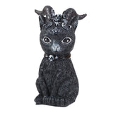 HULIANFU Resin Figure Wizard Figurines Black Magic Cat Ornaments Table Art Original Gifts Cute Miniatures Modern Room Decoration