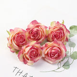HULIANFU 2023 5PCs Rose Artificial Flowers Silk Fake Flowers For Home Room Decor Party Wedding Valentines Day Decorations DIY Crafts Accessory