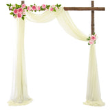 HULIANFU Wedding Arch Chiffon Drapes Photography Background Decorations Wedding Home Garden Party Decor Pendant Wall Decoration 70*550Cm