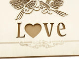 HULIANFU New Wooden Wedding Guestbook Reception Book Sign-in Book Personalized Mr. and Mrs. Photo Frame Wedding Decoration Supplies
