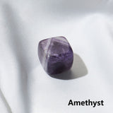 HULIANFU Raw Crystal Natural Stone Ice Tartar Mold Cube Reiki Healing Quartz Home Decoration Collection Gift Whiskey Crushed Chakra Jade