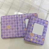 HULIANFU Letter Printed Photo Album 3 Inches Photocard Binder Instax Mini Album Scrapbook For Photos Collect Book Kpop Card Binder
