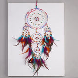 HULIANFU NEW Creative all handmade five-ring dream catcher pendant living room bedroom decoration wall hanging beautiful Hanging ornament