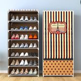 HULIANFU Shoe Rack Multi-layer Household Dust-proof Shoe Cabinet Assembly Economical Shoe Rack Dormitory Door Storage Cabinet