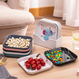 HULIANFU Snack Platter Snack Dish Small Bone Dish Spit Bone Dish Melamine Plate Small Plate Household Bone Bone Small Dish Cake Plate