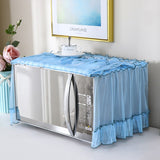 HULIANFU Polyester Yarn Edge Pastoral Lace Style Microwave Dust Cover Home Kitchen Appliances Microwave Oven Emergency Dust Cover