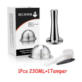 HULIANFU Wholesale Set Stainless Steel Reusable Capsule Compatible with Nespresso Vertuo Vertuoline Coffee Filter