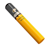 HULIANFU Portable Travel Moisturizing Cigars  Tube Humidor Aluminum Waterproof Cigar Tube Humidor Holder Cedar Wood Lined