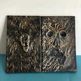 HULIANFU New Necronomicon Dark Magic Book Demon Evil Dead Summon Book Altar Ceremony Prop Book Collection Living Room Desktop Decoration