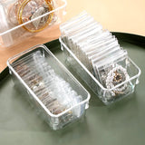 HULIANFU New Anti-oxidation Jewelry Storage Bag Desktop Drawer Organizer Transparent Necklace Bracelet Ring Holder Ziplock Bag Storage