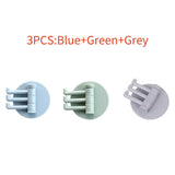 HULIANFU Three Branch Rotatable Seamless Adhesive Hook Strong Bearing Stick Hook Kitchen Wall Hanger Bathroom Kitchen supplies Hooks
