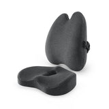 HULIANFU Memory Foam Lumbar Cushion Orthopedic Pillow Office Chair Cushion Support Waist Back Pillow Sets Car Seat Cushion Hips Massager