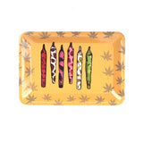 HULIANFU Tobacco Rolling Tray 18*12.5CM Herb Tobacco Tinplate Plate Smoking Accessories Cigarette Rolling Tray For Grinder