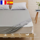 HULIANFU Waterproof Bed Cover Smooth Microfiber Mattress Protector Waterproof Fitted Sheet Anti-mite Mattress Pad sabanas cama 150
