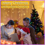 HULIANFU Outdoor Solar String Fairy Light 200 100 LED Festoon Waterproof Street Garland Solar Power Lamp Christmas Party for Garden Decor