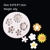 HULIANFU Mermaid Starfish Seahorse Shaped Silicone Mold DIY Fondant Cake Decorating Tool Epoxy Resin Glue Mold Kitchen Baking Accessories