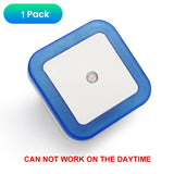 HULIANFU LED Night Light Mini Light Sensor Control 110V 220V EU US Plug Nightlight Lamp For Children Kids Living Room Bedroom Lighting