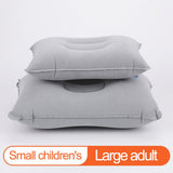 HULIANFU Ultralight Inflatable Air Pillow PVC Nylon Sleep Pillow Outdoor Camping Cushion Travel Car Backrest Airplane Head Rest Support