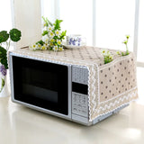 HULIANFU Microwave Oven Dust Cover Oil-proof Natural Material Breathable Protection With Storage Bag   Kitchen Supplies