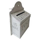 HULIANFU Outdoor Garden Retro Mailbox Decorative Wall Mounted Metal Country Mailbox Post Box