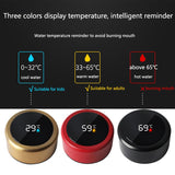 HULIANFU smart digital water bottle keeps cold and heat thermal bottle Stainless Steel Thermos for baby children kids terms