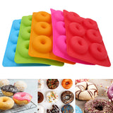 HULIANFU Silicone Donut Mold Baking Pan Non-Stick Baking Pastry Chocolate Cake Dessert DIY Decoration Tools Bagels Muffins Donuts Maker