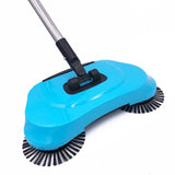 HULIANFU Stainless Steel Sweeping Machine Push Type Hand Push Magic Broom Dustpan Handle Household Cleaning Package Hand Push Sweeper mop