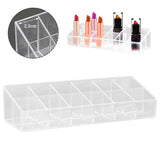 HULIANFU Makeup Blush Organizer Storage for Cosmetics Desktop Makeup Organizer 7-compartment Plastic Eye Shadow Storage Box Organizer