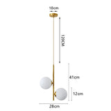 HULIANFU Modern simple Coppery Restaurant Pendant light luxury Bedside Nordic designer Creative personalized Acrylic ball G9 Hanging lamp
