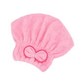 HULIANFU Shower Cap Microfibre Quick Hair Drying Bath Towel Spa Bowknot Wrap Towel Cap Bathroom Accessories Bonnets for Women Designer